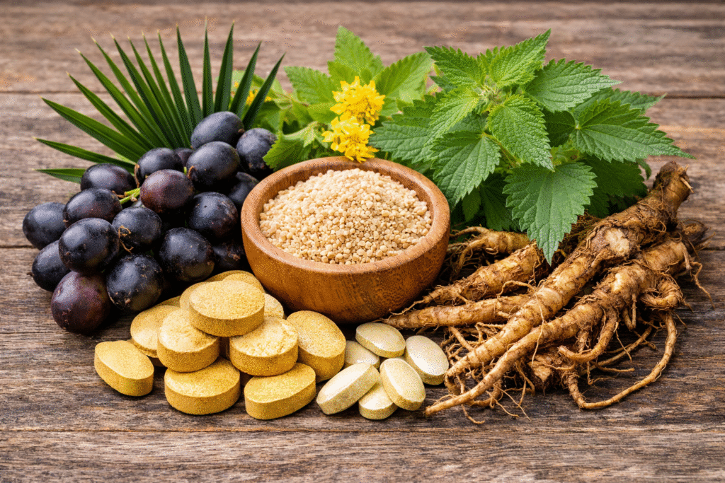 Botanical ingredients commonly used in prostate health supplements