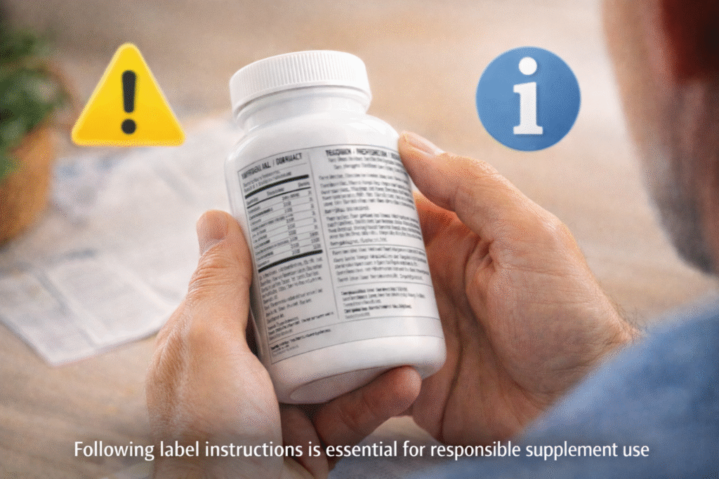 Image representing reading supplement dosage instructions