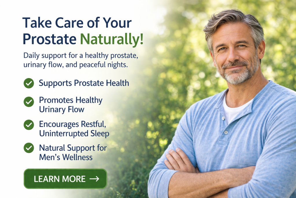 middle aged man confident and relaxed representing prostate health support and daily well being